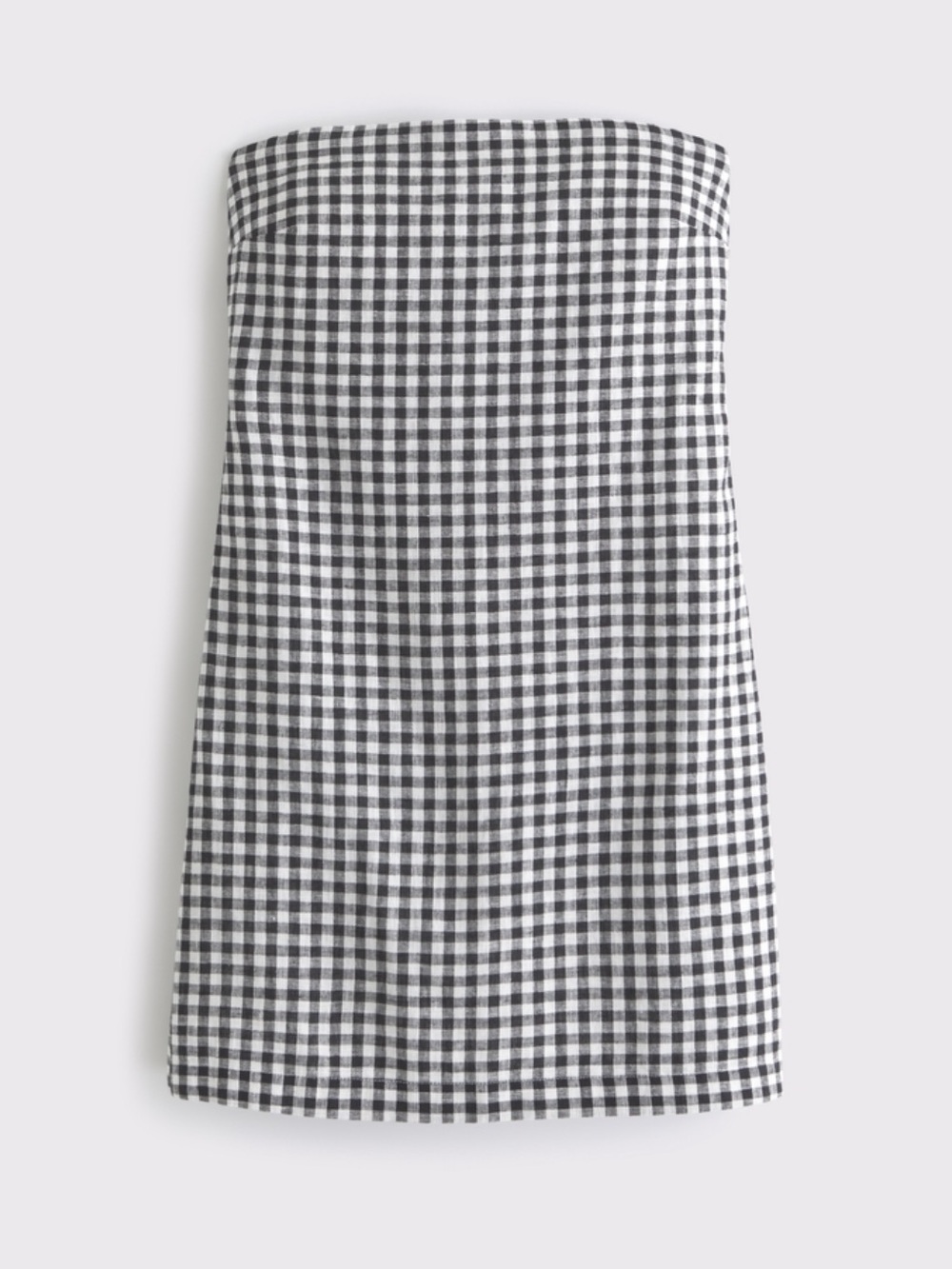 Abercrombie & Fitch Gingham Strapless Mini Dress Medium Tall Black Whiteβ Skort